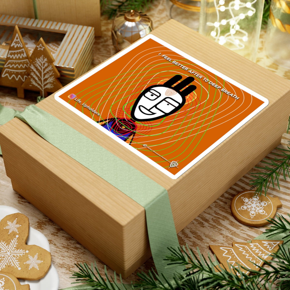I Feel Better after 10 Deep Breath / STICKERS - VIBRANT BEINGS collection series #1