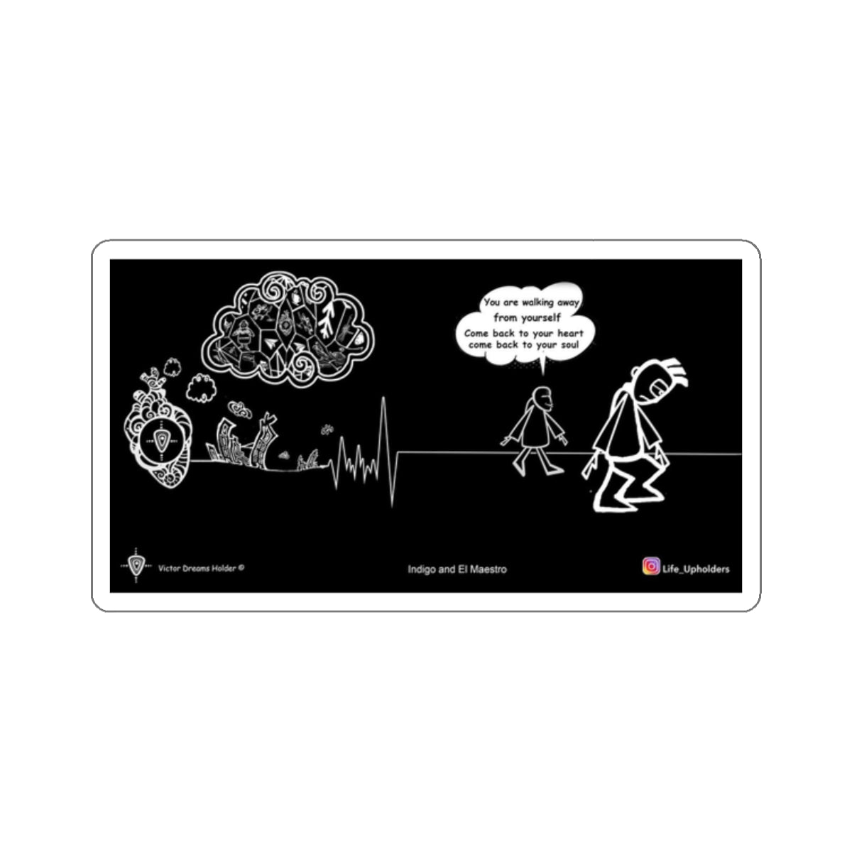 You are walking away / Stickers comics collection series / English