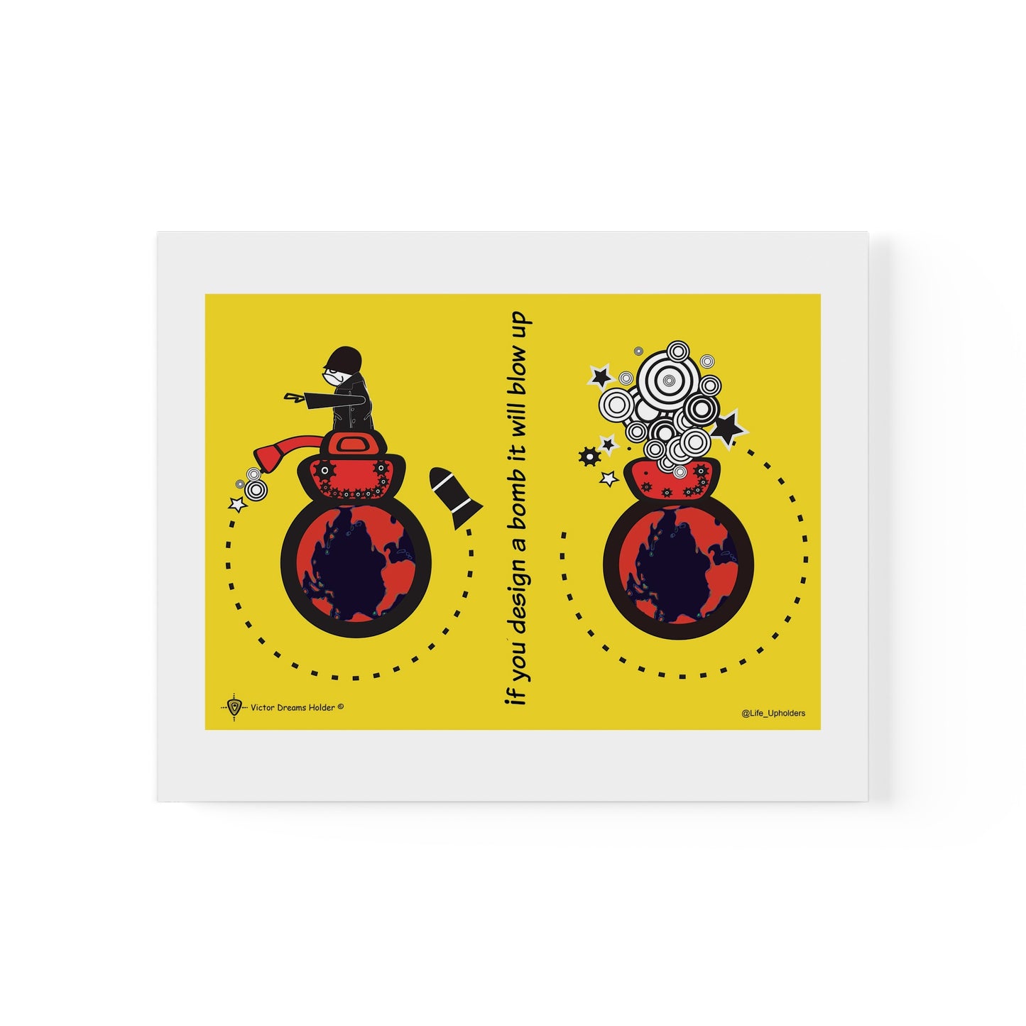 If you design a Bomb it will Blow Up / artwork from the series INDIGO and EL MAESTRO / Life Upholders 2023