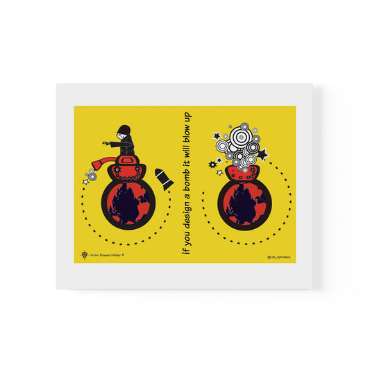 If you design a Bomb it will Blow Up / artwork from the series INDIGO and EL MAESTRO / Life Upholders 2023