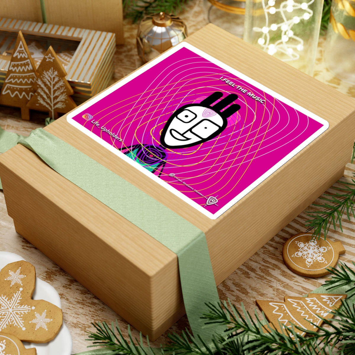 I Feel the Music/ STICKERS - VIBRANT BEINGS collection series #1
