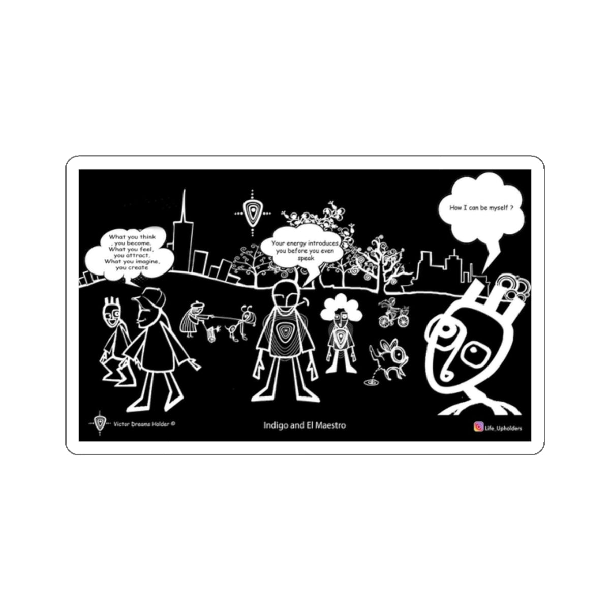 How can I be myself ? / Stickers comics collection series / English