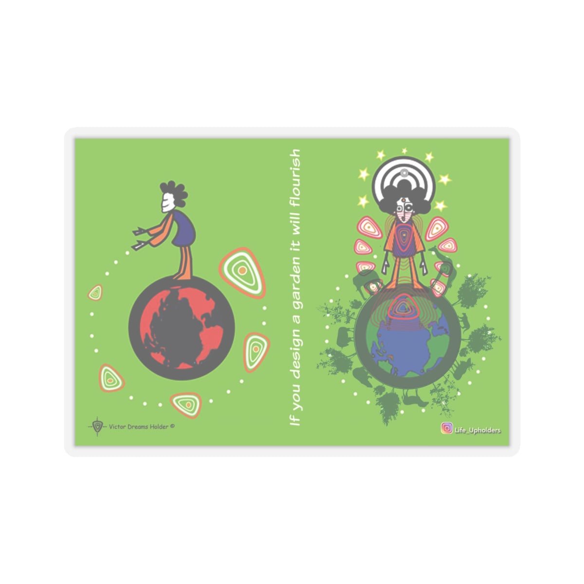 If you design a garden / Stickers comics collection series / Español