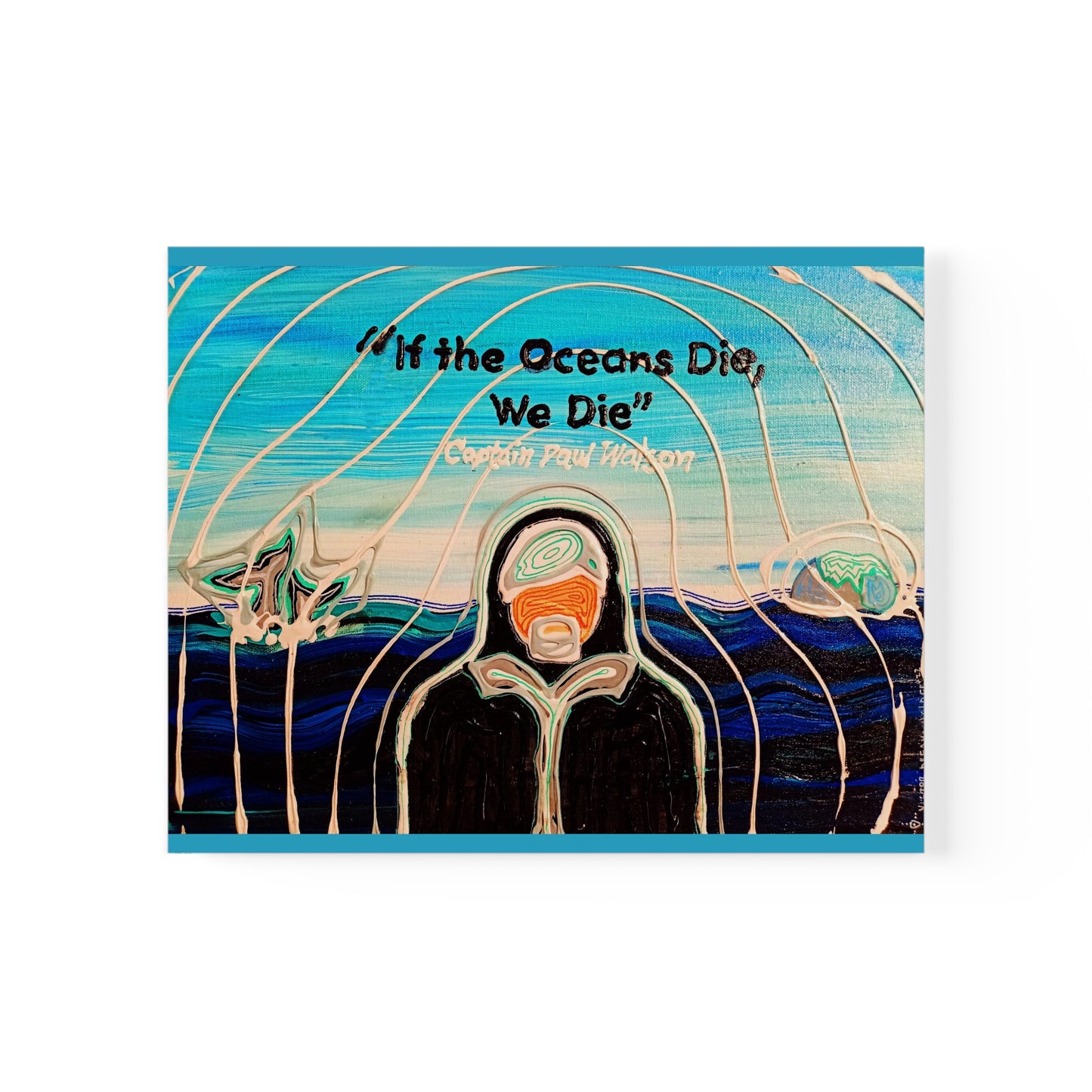 IF THE OCEAN DIES WE DIE / LIFE UPHOLDERS - Ocean conservation art exhibition 2022 by Victor Dreams Holder