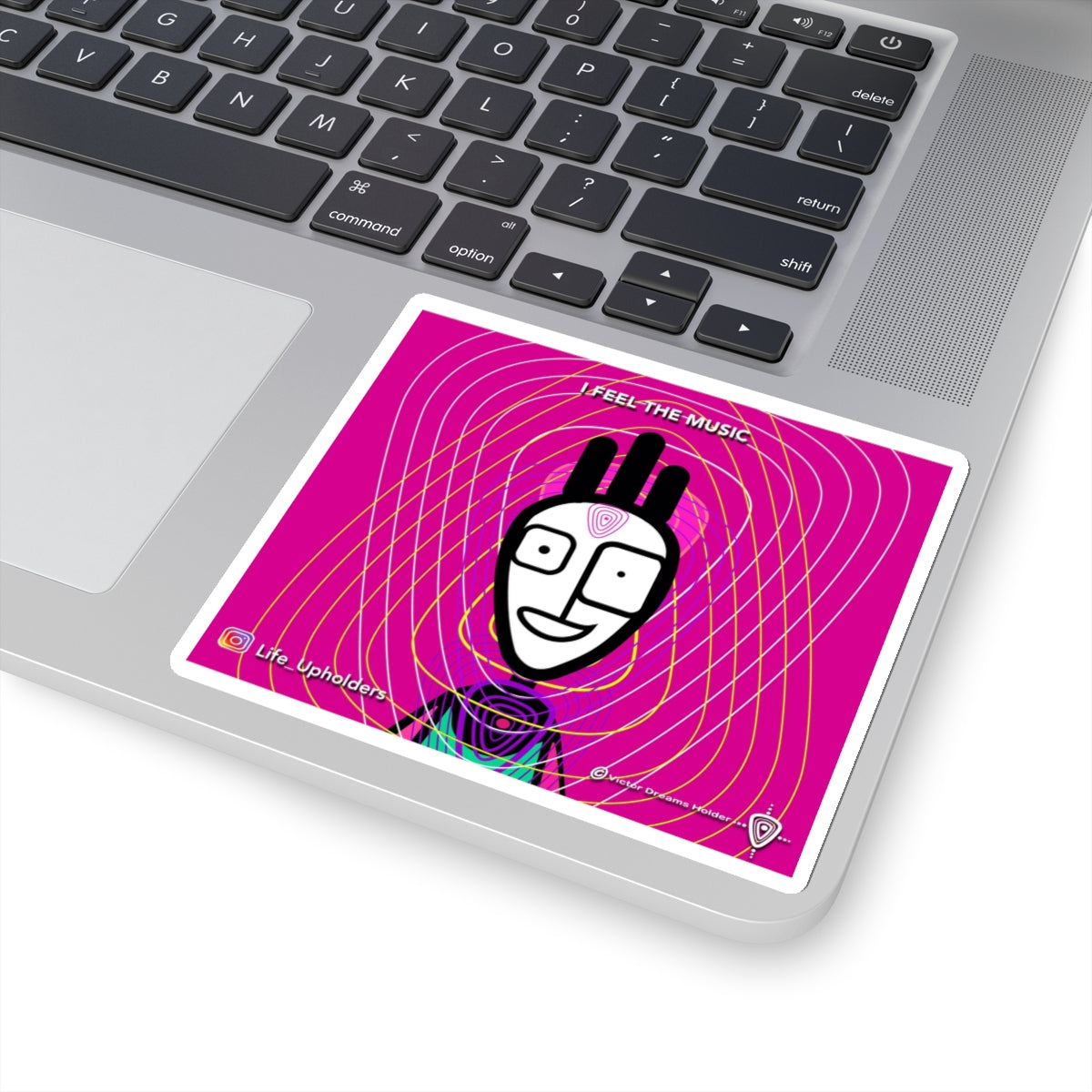 I Feel the Music/ STICKERS - VIBRANT BEINGS collection series #1