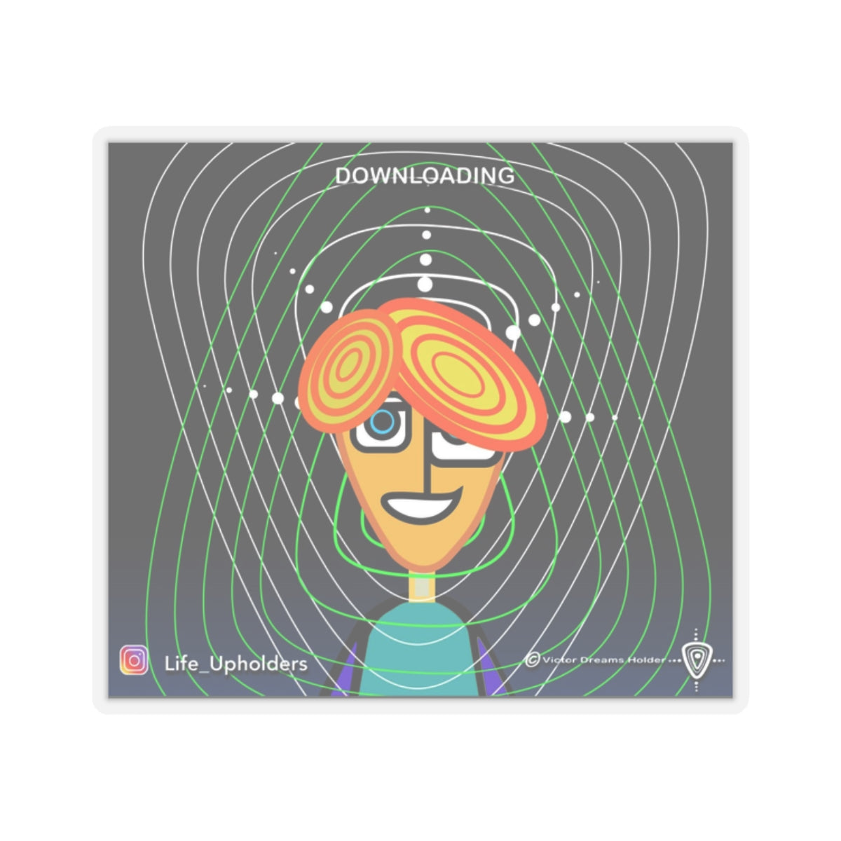 Downloading / STICKERS - VIBRANT BEINGS collection series #1