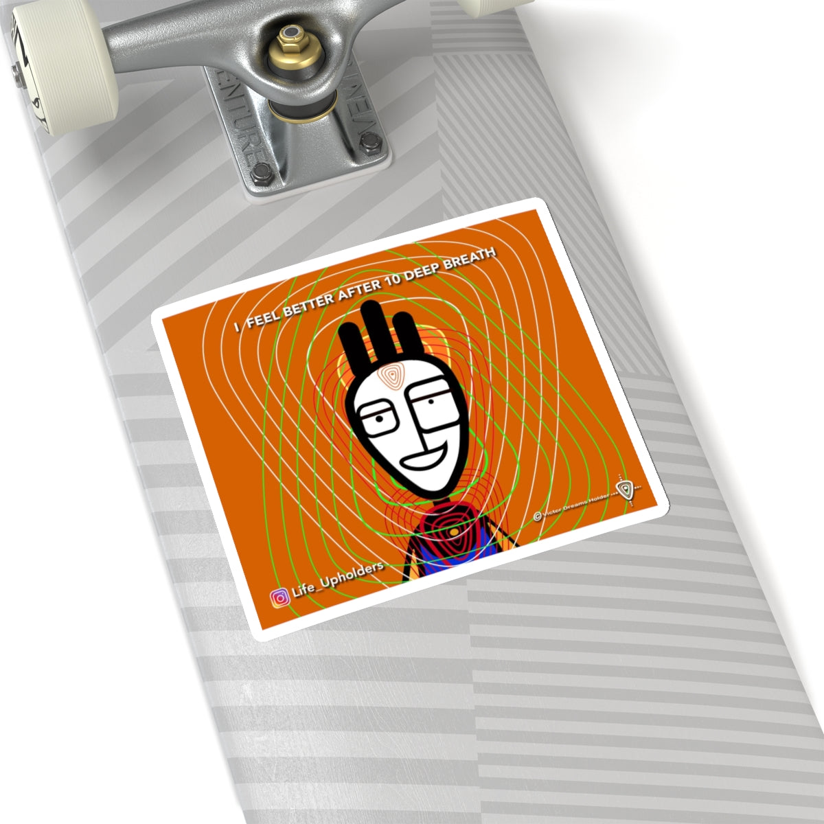 I Feel Better after 10 Deep Breath / STICKERS - VIBRANT BEINGS collection series #1