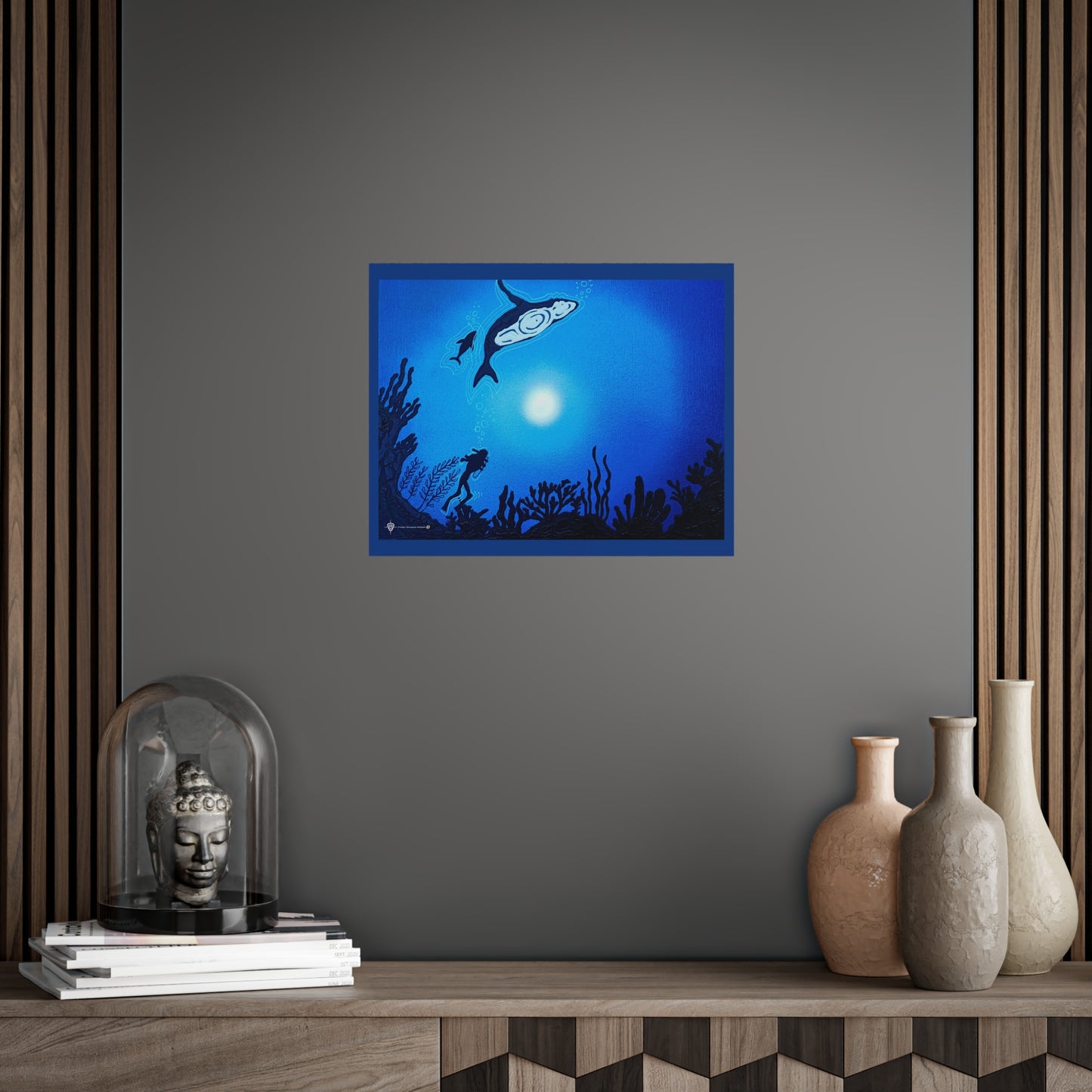 DEEP BLUE-1 / LIFE UPHOLDERS - Ocean conservation art exhibition 2022 by Victor Dreams Holder