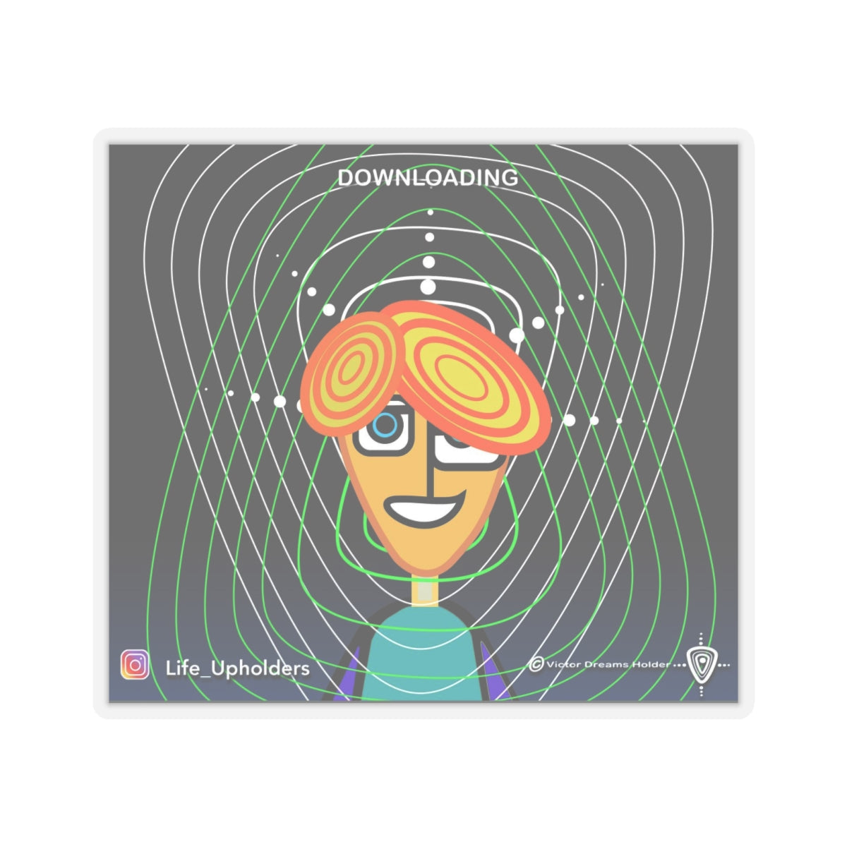 Downloading / STICKERS - VIBRANT BEINGS collection series #1