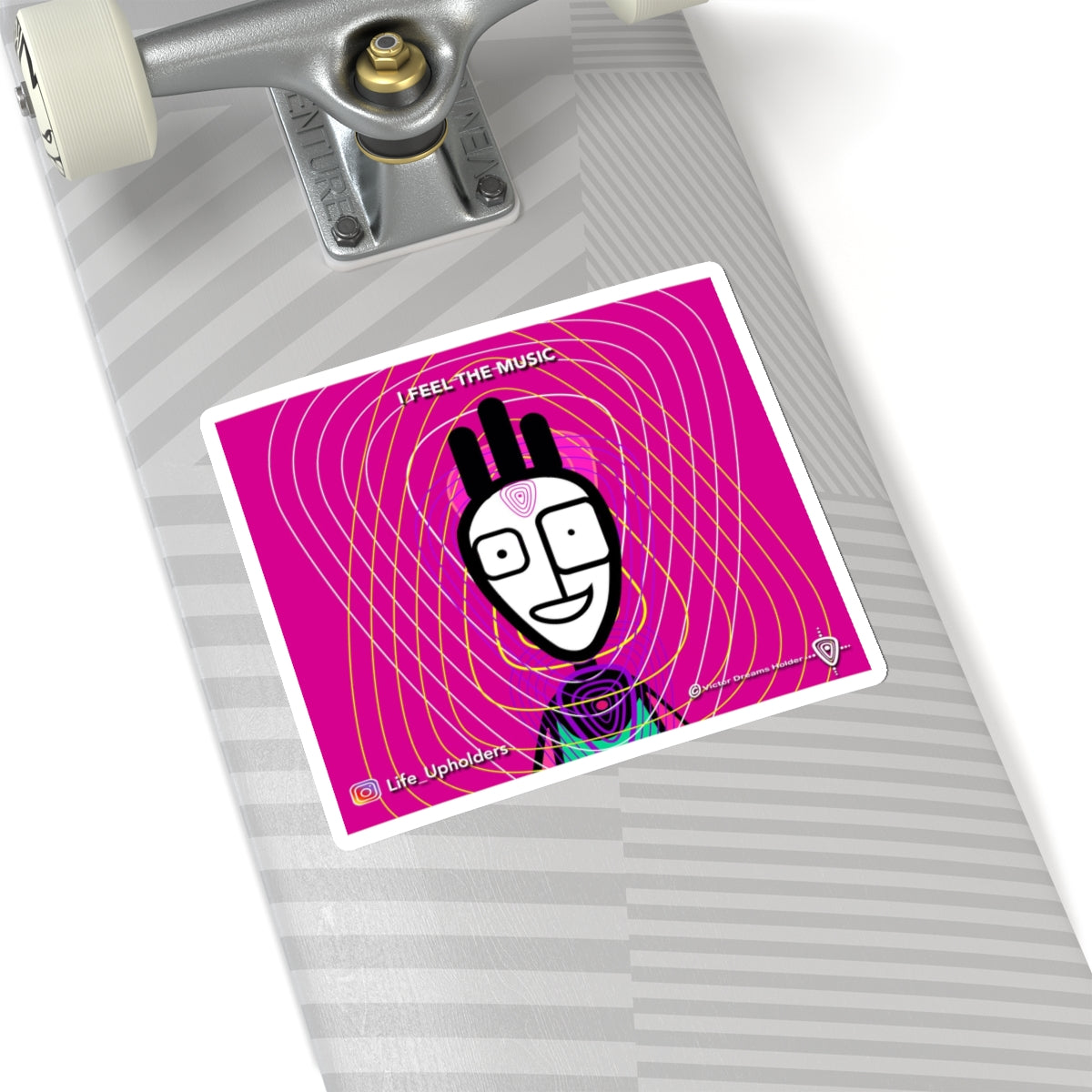 I Feel the Music/ STICKERS - VIBRANT BEINGS collection series #1