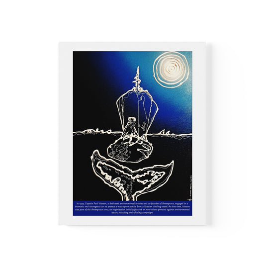 The Whale the Speared Paul Watson's life / LIFE UPHOLDERS - Ocean conservation art exhibition 2022 by Victor Dreams Holder